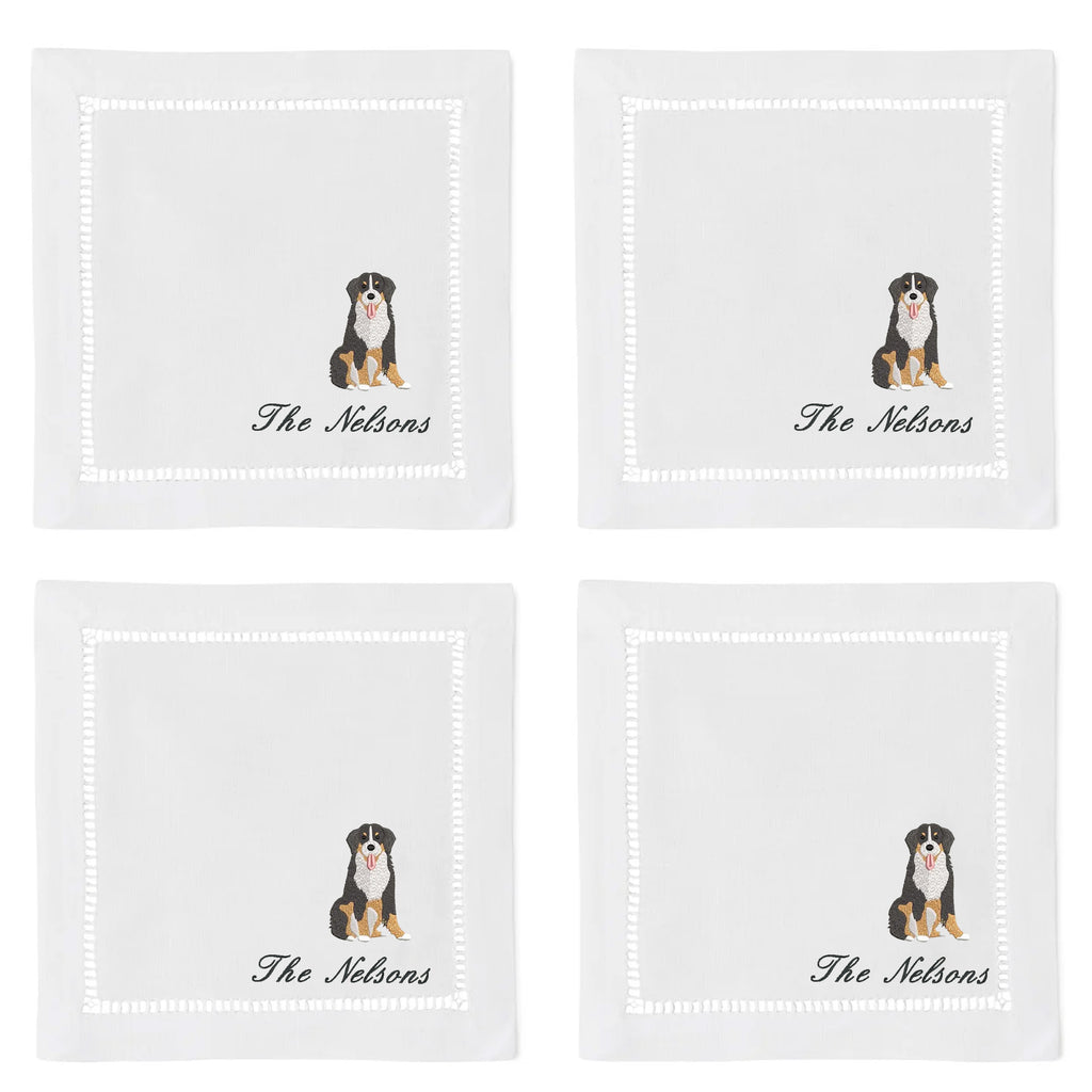 Custom dog cocktail napkins