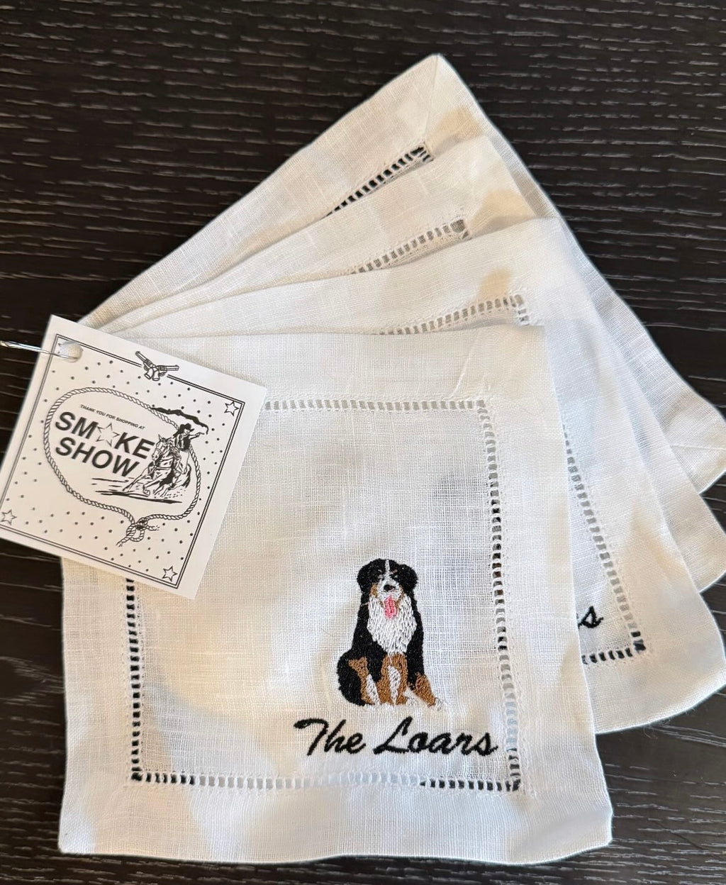 Custom dog cocktail napkins