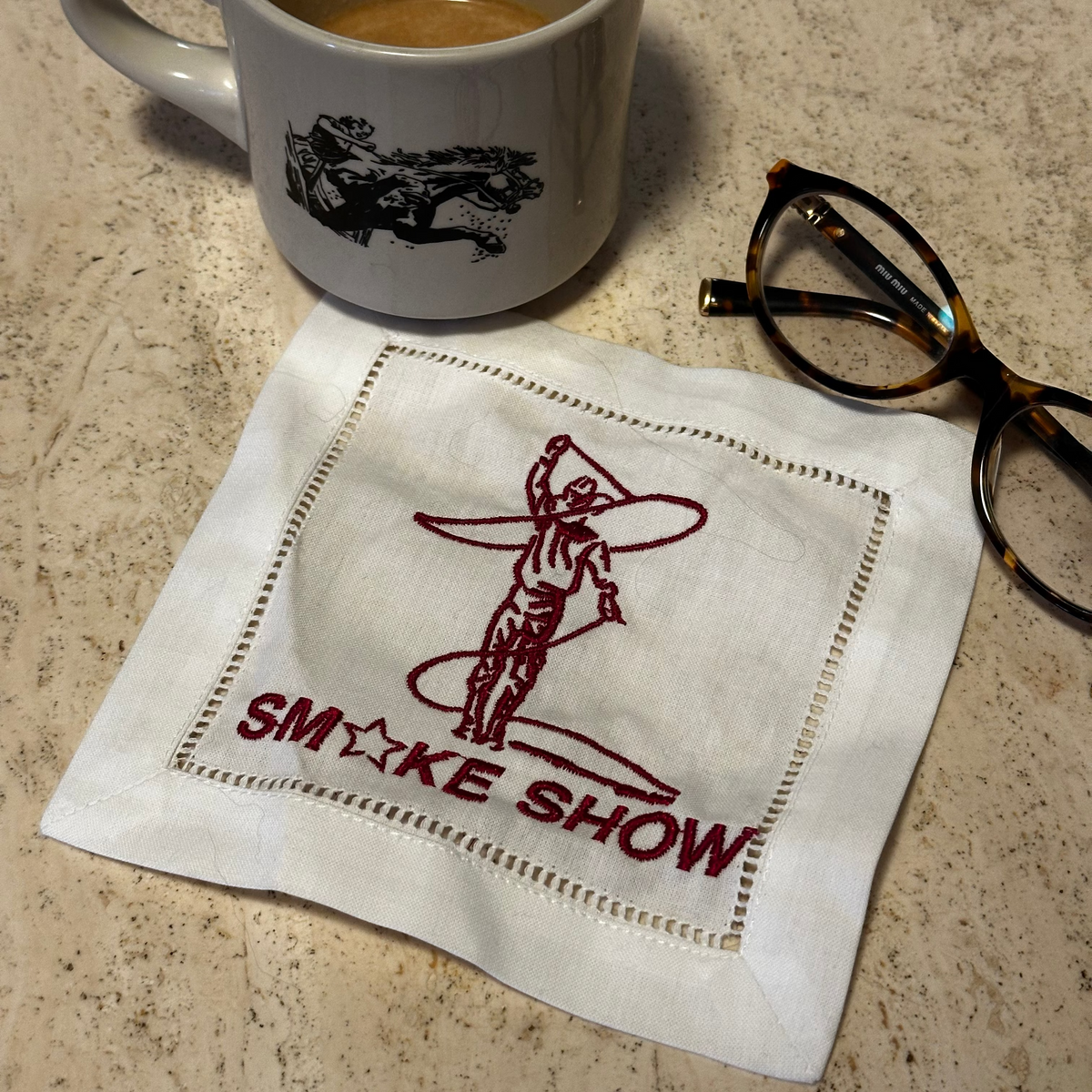 Smoke Show Cowboy Napkin - Set of 2