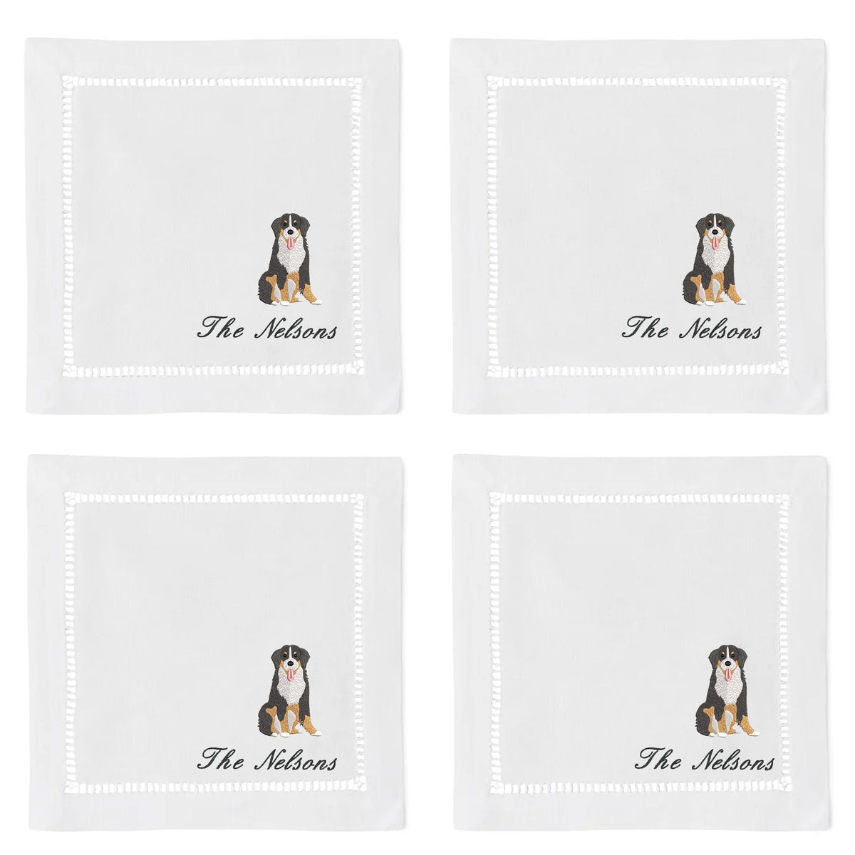 CUSTOM DOG NAPKIN SET OF 4